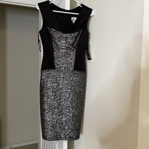 Black and gray dress